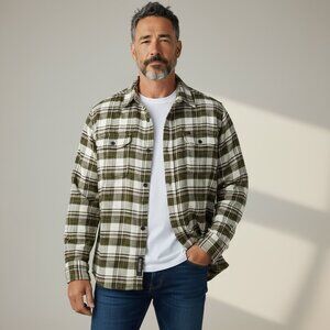 Orvis Big Bear Heavyweight Flannel Green Plaid L